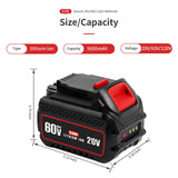 LONGFTI Tools Battery  Compatitable with Dewalt 20-60V battery