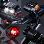 Victagen Bike Light, 2400 Lumens Super Bright Bike Lights Front and Back