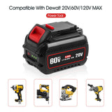 LONGFTI Tools Battery  Compatitable with Dewalt 20-60V battery